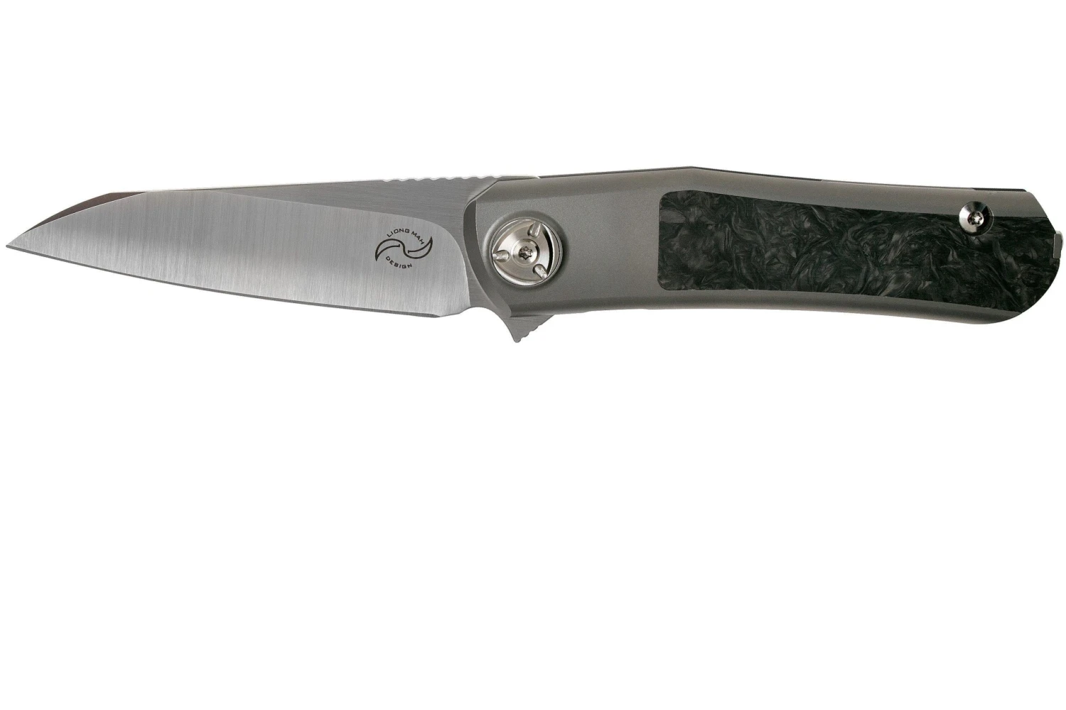 Liong Mah Hawk, Marble Carbon Fiber, Couteau De Poche 3 Liong Mah Hawk, Marble Carbon Fiber, Couteau De Poche