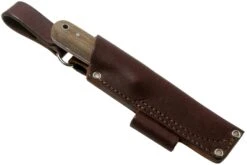 LT Wright Bushcrafter HC, 1075, Matte Green Micarta, Red Liners, Leather Sheath, Couteau De Bushcraft -Victorinox Boutique LT BHC GM RL LS 06 lt wright