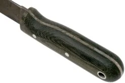 LT Wright Bushbaby HC, 1075, Matte Black Micarta, Leather Sheath, Couteau De Bushcraft -Victorinox Boutique LT BUBA BM LS 04 lt wright