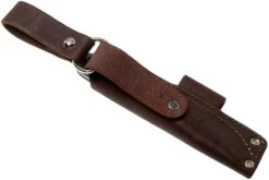 LT Wright Bushbaby HC, 1075, Matte Black Micarta, Leather Sheath, Couteau De Bushcraft -Victorinox Boutique LT BUBA BM LS 07 lt wright