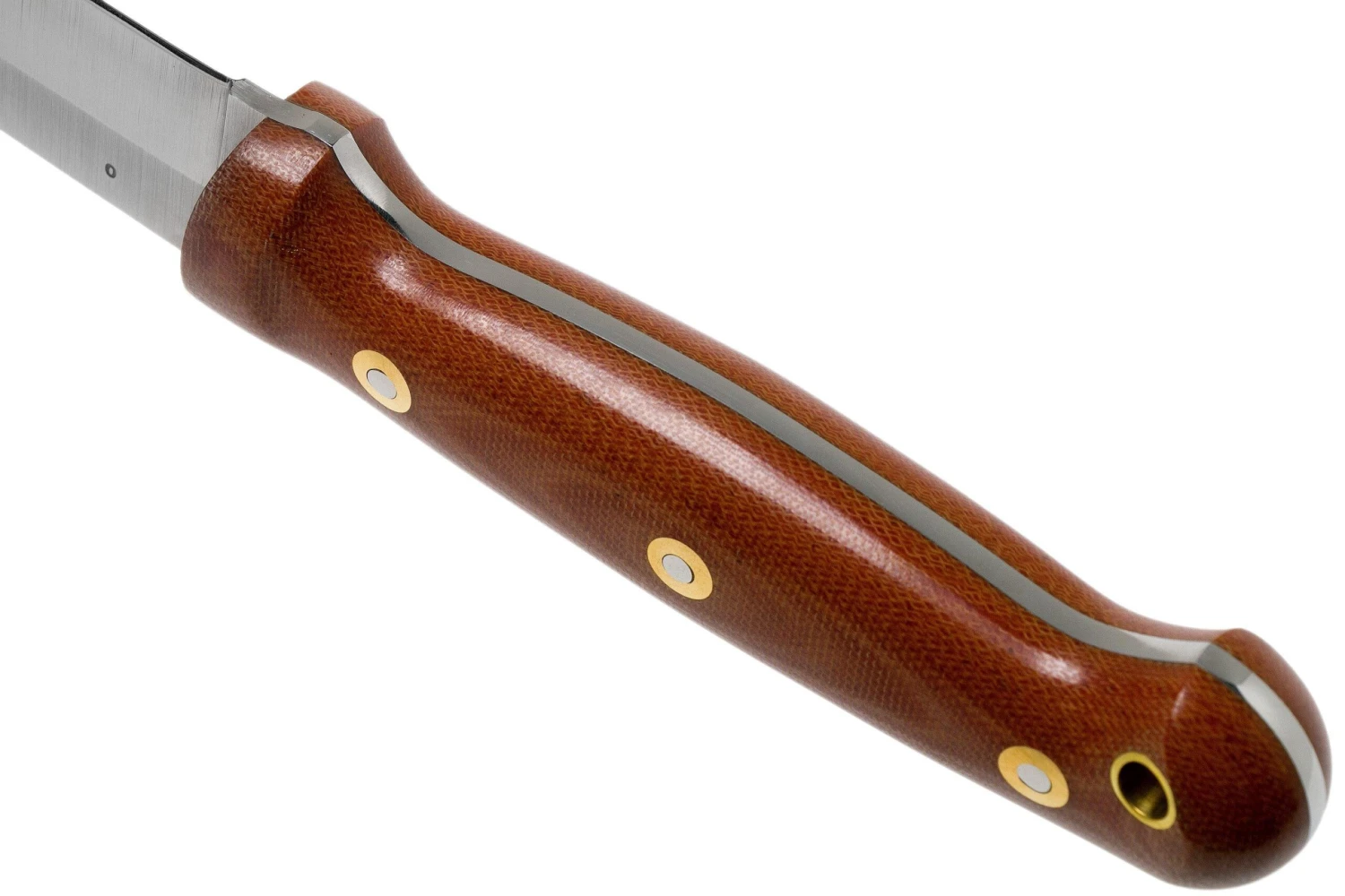 LT Wright GNS Saber Grind, O1, Polished Natural Micarta, Leather Sheath, Couteau De Bushcraft 6 LT Wright GNS Saber Grind, O1, Polished Natural Micarta, Leather Sheath, Couteau De Bushcraft – Image 4