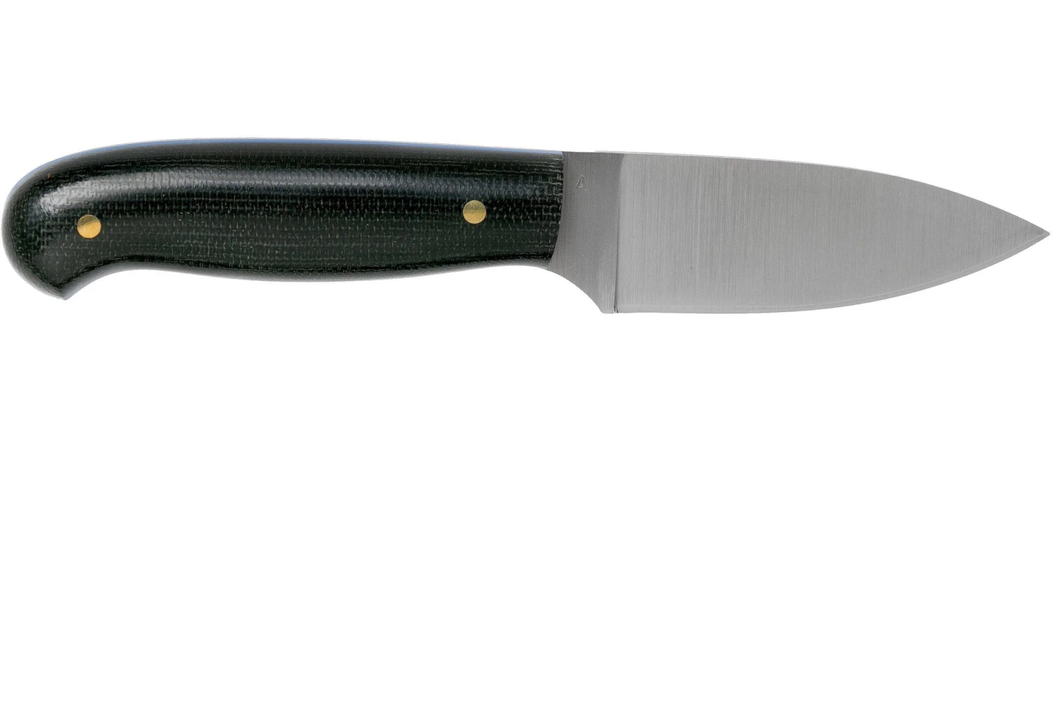 LT Wright Patriot, A2, Polished Black Micarta, Blue Liners, Leather Sheath, Couteau D'outdoor 4 LT Wright Patriot, A2, Polished Black Micarta, Blue Liners, Leather Sheath, Couteau D'outdoor – Image 2