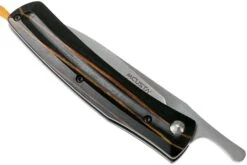 Mcusta MC-192C Friction Folder Black-Yellow Wood -Victorinox Boutique MC 0192C 05 mcusta