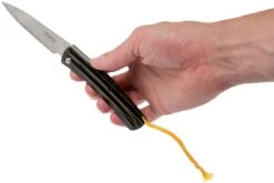 Mcusta MC-192C Friction Folder Black-Yellow Wood -Victorinox Boutique MC 0192C 09 mcusta