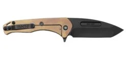 Medford Praetorian Slim Flipper S35VN PVD Tanto Blade, Bronze Steampunk Handle, Couteau De Poche -Victorinox Boutique MF 23 PSF 03 02 medford