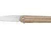 MKM Flame Light FL01L-NC Drop Blade, Natural Micarta, Couteau De Poche