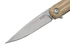 MKM Flame Light FL01L-NC Drop Blade, Natural Micarta, Couteau De Poche -Victorinox Boutique MMK FL01L NC 03 mkm