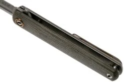 MKM Flame Dagger FL02-GCT Green Canvas Micarta Couteau De Poche, Michael Zieba Design -Victorinox Boutique MMK FL02 GCT 07 mkm knives