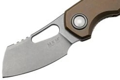 MKM Isonzo FX03M-2TBR, Cleaver Stonewashed Böhler M390 Bronze Titanium, Couteau De Poche -Victorinox Boutique MMK FX03M 2TBR 03 mkm