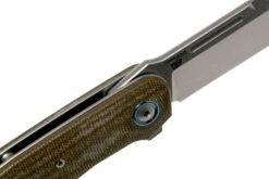 MKM Clap LS01-GC Green Canvas Micarta Couteau De Poche, Bob Terzuola Design -Victorinox Boutique MMK LS01 GC 06 mkm knives