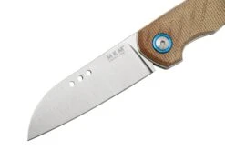 MKM Root RT-NC Satin Natural Canvas Micarta, Couteau De Poche, Jens Anso Design -Victorinox Boutique MMK RT NC 03 mkm