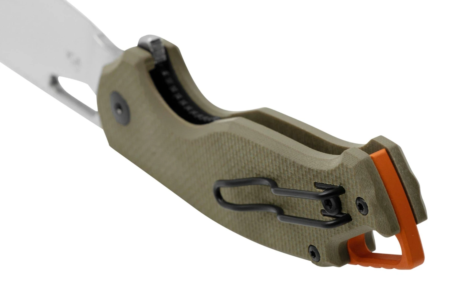 MKM Vincent VCN-GGS Satin N690CO, OD Green G10, Orange Aluminum, Couteau De Poche, Jesper Voxnaes Design 6 MKM Vincent VCN-GGS Satin N690CO, OD Green G10, Orange Aluminum, Couteau De Poche, Jesper Voxnaes Design – Image 4