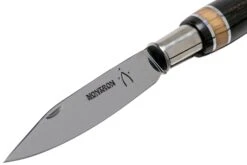 Nontron No. 25 Nickel Silver Turning Ferrule, Marquetry Ebony Olivewood, Ball Shape NN25BOEBOL Couteau De Poche -Victorinox Boutique NN25BOEBOL 03 nontron
