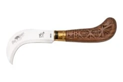 Old Bear Pruning Carved Walnut L, 9747-21-LNI Couteau De Jardinage
