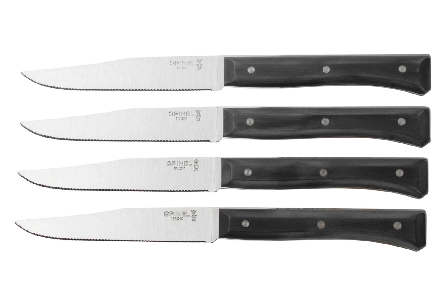 Opinel Facette Slate, Set De 4 Couteaux De Table Micro-dentelés 3 Opinel Facette Slate, Set De 4 Couteaux De Table Micro-dentelés