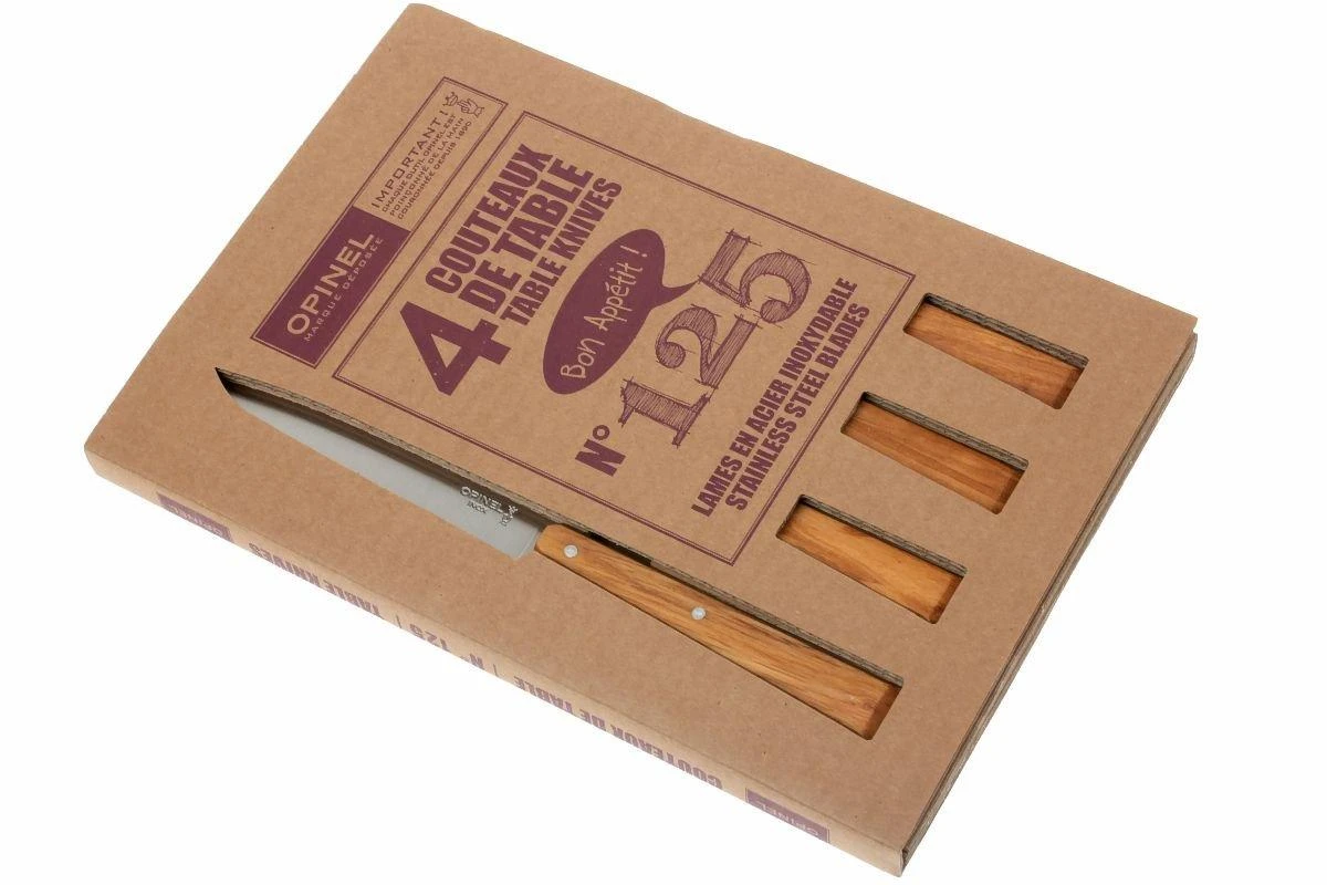 Opinel T001515, Set De Couteaux à Steak, Esprit Sud, Bois D'olivier 7 Opinel T001515, Set De Couteaux à Steak, Esprit Sud, Bois D'olivier – Image 5