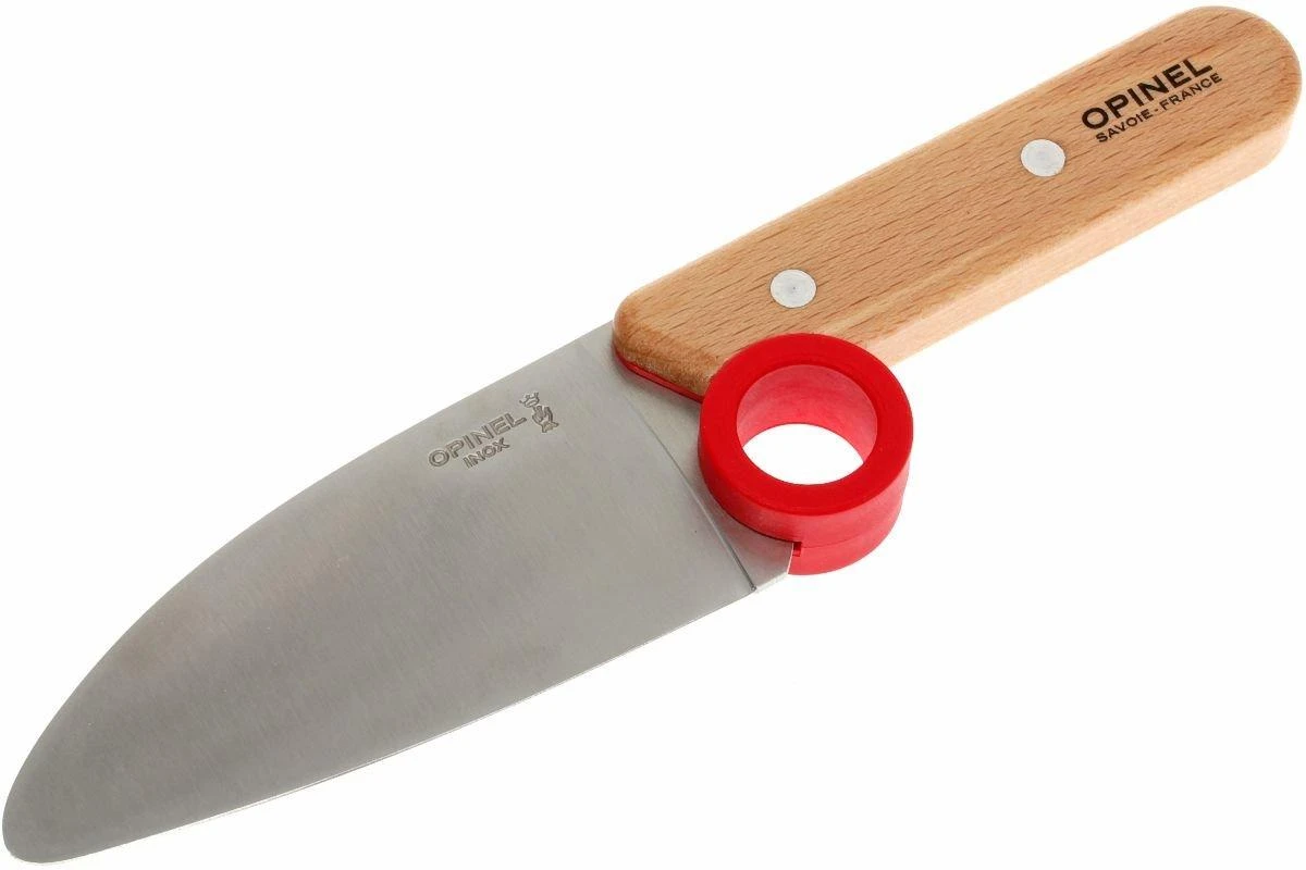 Opinel Couteau De Cuisine Et Protège-doigt 'Le Petit Chef' 3 Opinel Couteau De Cuisine Et Protège-doigt 'Le Petit Chef'