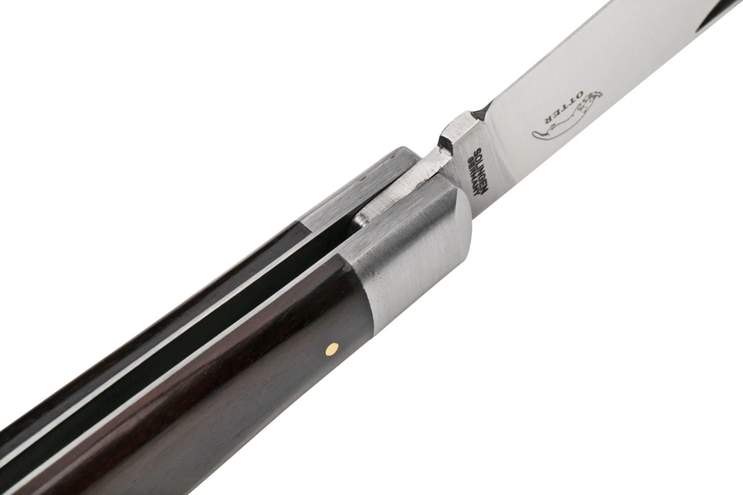 Otter Anchor Knife 173 M.L. Large Carbon, Grenadilla, Brass Anchor, Couteau De Poche 8 Otter Anchor Knife 173 M.L. Large Carbon, Grenadilla, Brass Anchor, Couteau De Poche – Image 6