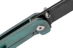 QSP Knife Penguin QS130-Y Titanium, 154CM Blackwashed Couteau De Poche -Victorinox Boutique QS130 Y 06 qsp knife