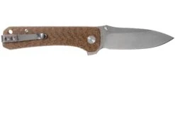 QSP Knife Hawk QS131-G Brown Micarta Couteau De Poche -Victorinox Boutique QS131 G 02 qsp