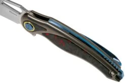 Rike Knife Unicorn Red Carbon Fiber Couteau De Poche -Victorinox Boutique RK UNI RCF 07 rike knives