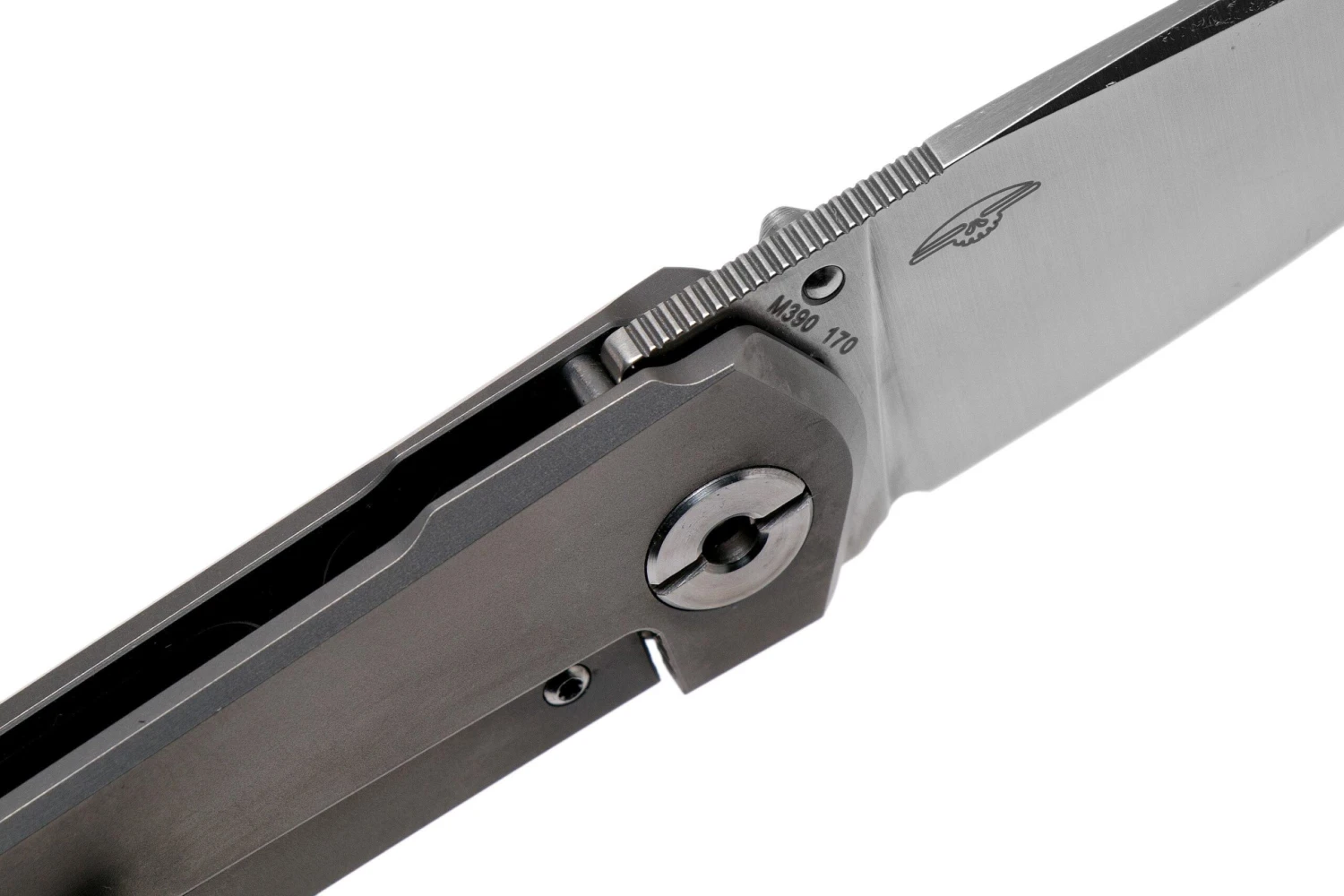 Real Steel Phasma, M390 Titanium, Thumb Stud 9225 Couteau De Poche, Poltergeist Design 15 Real Steel Phasma, M390 Titanium, Thumb Stud 9225 Couteau De Poche, Poltergeist Design – Image 13