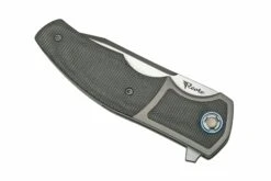 Reate Mini Crossroads M390, Black Micarta MCR-BLM Couteau De Poche, Kirby Lambert Design -Victorinox Boutique RT MCR BLM 04 reate