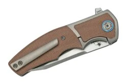 Reate Mini Crossroads M390, Brown Micarta MCR-BRM Couteau De Poche, Kirby Lambert Design -Victorinox Boutique RT MCR BRM 05 reate