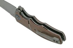 Reate Mini Crossroads M390, Brown Micarta MCR-BRM Couteau De Poche, Kirby Lambert Design -Victorinox Boutique RT MCR BRM 08 reate