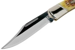 Rough Ryder Folding Hunter Amber Bone RR066 Couteau De Poche Lockback -Victorinox Boutique RY066 03 rough ryder