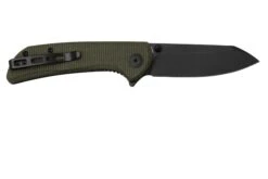 SENCUT Fritch S22014-1 Green Canvas Micarta Black Stonewashed, Couteau De Poche 9 SENCUT Fritch S22014-1 Green Canvas Micarta Black Stonewashed, Couteau De Poche -Victorinox Boutique SES22014 1 02 sencut