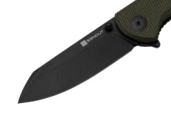 SENCUT Fritch S22014-1 Green Canvas Micarta Black Stonewashed, Couteau De Poche 10 SENCUT Fritch S22014-1 Green Canvas Micarta Black Stonewashed, Couteau De Poche -Victorinox Boutique SES22014 1 03 sencut