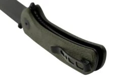 SENCUT Fritch S22014-1 Green Canvas Micarta Black Stonewashed, Couteau De Poche 11 SENCUT Fritch S22014-1 Green Canvas Micarta Black Stonewashed, Couteau De Poche -Victorinox Boutique SES22014 1 04 sencut