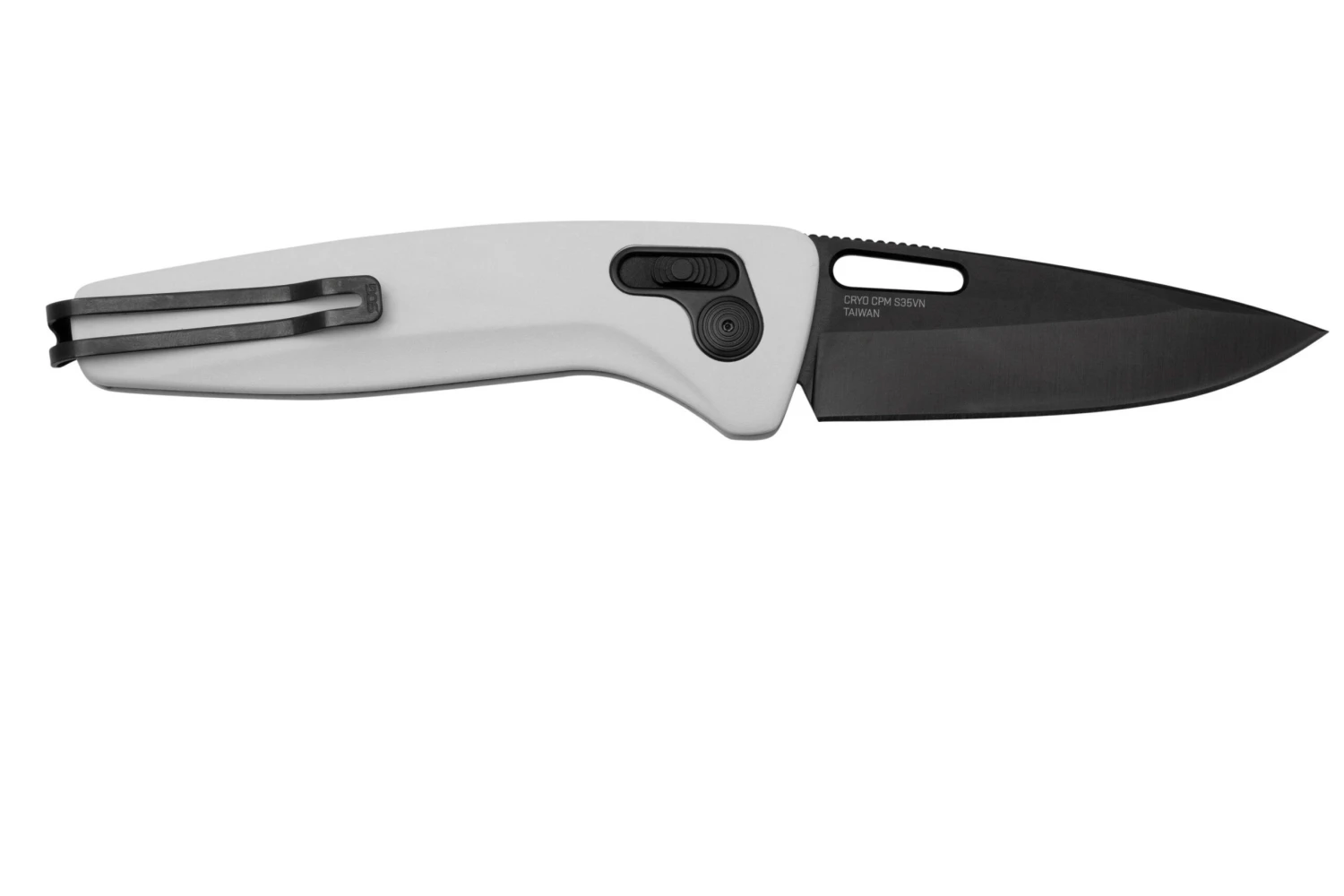 SOG One-Zero XR White Aluminum, Black Chrome 12-73-05-57 Couteau De Poche 4 SOG One-Zero XR White Aluminum, Black Chrome 12-73-05-57 Couteau De Poche – Image 2