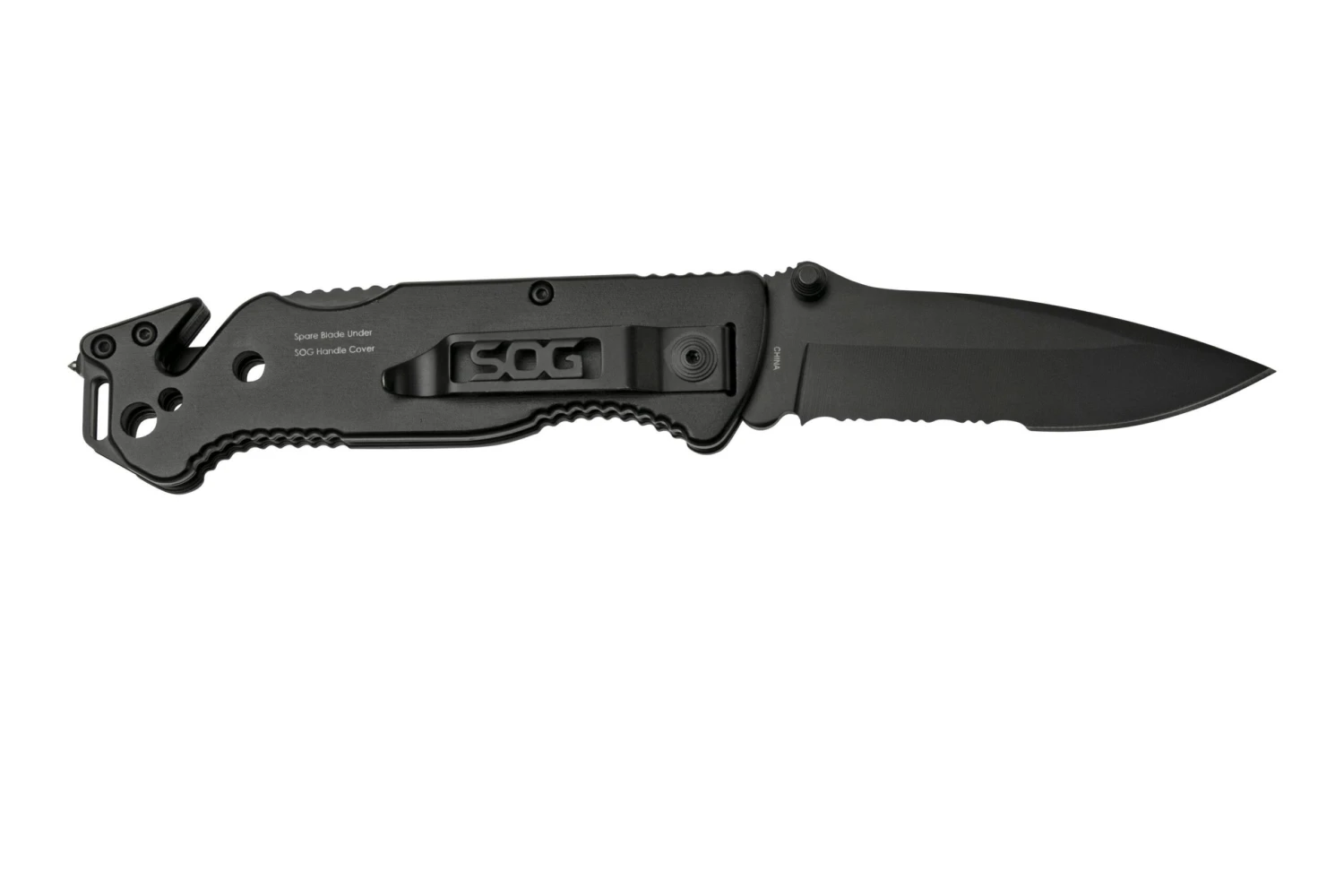 SOG Escape, Black FF25-CP Couteau De Poche 4 SOG Escape, Black FF25-CP Couteau De Poche – Image 2