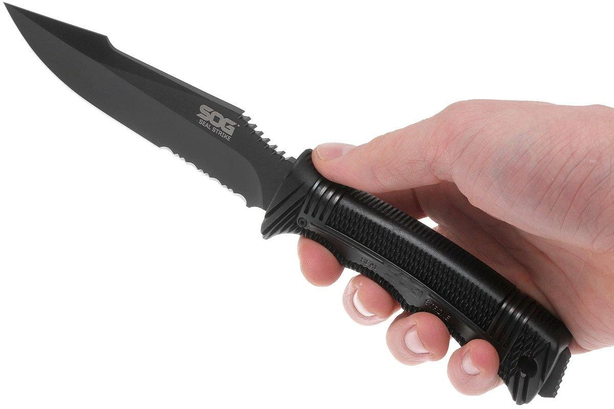 SOG Seal Strike Black, Deluxe Sheath SS1003-CP 12 SOG Seal Strike Black, Deluxe Sheath SS1003-CP – Image 10