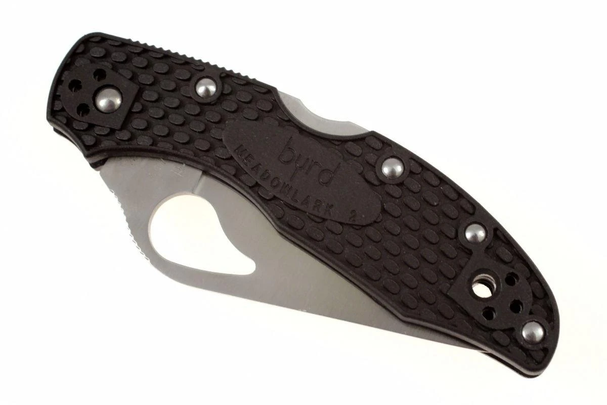Spyderco Byrd Meadowlark (version 2), Manche FRN, Lame Lisse 7 Spyderco Byrd Meadowlark (version 2), Manche FRN, Lame Lisse – Image 5