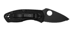Spyderco Ambitious Lightweight Black C148SBBK Couteau De Poche Dentelé -Victorinox Boutique SPC148SBBK 02 spyderco