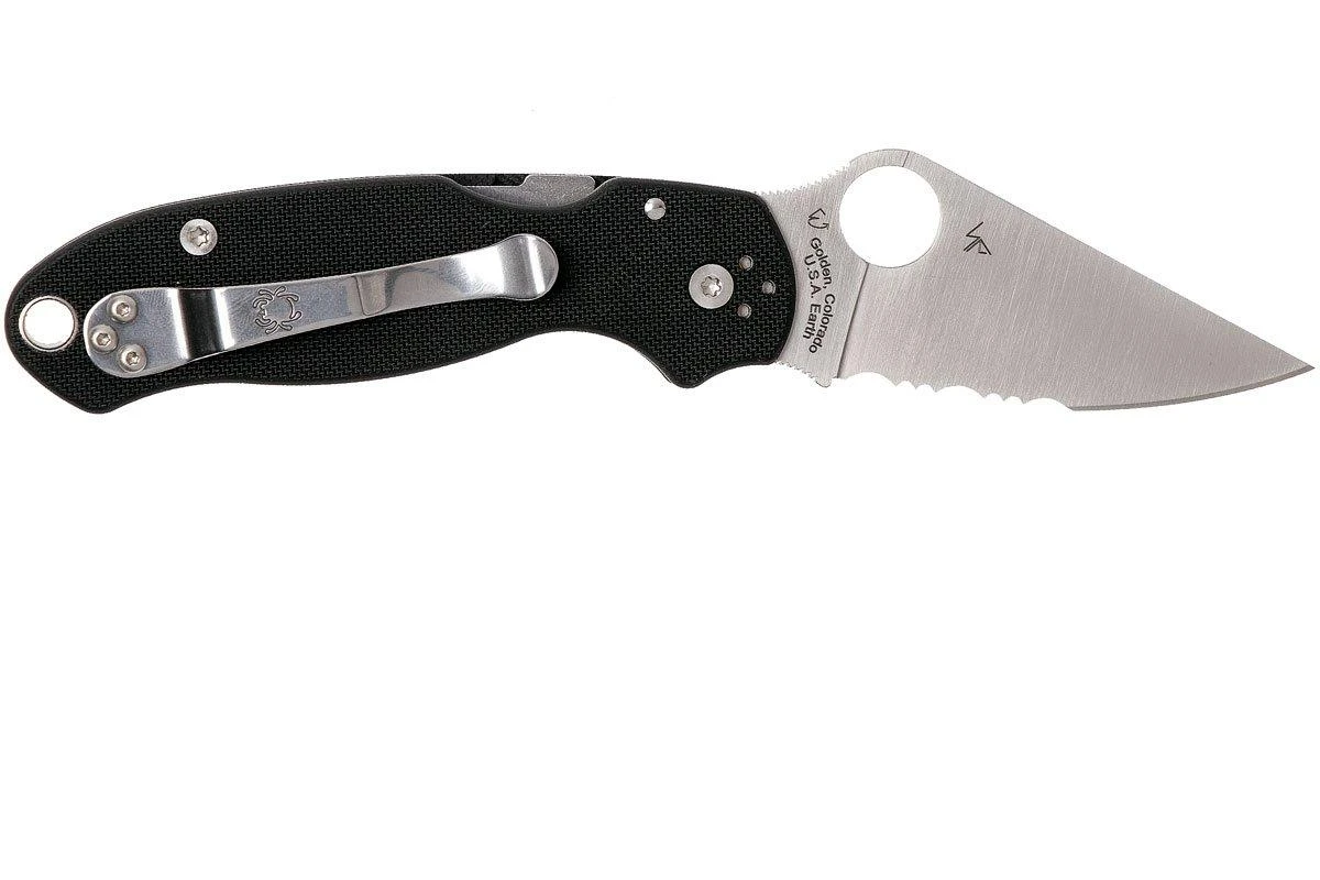 Spyderco Para 3 C223GPS Partly Serrated Couteau De Poche 4 Spyderco Para 3 C223GPS Partly Serrated Couteau De Poche – Image 2