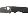 Spyderco Shaman C229GSBK Serrated Couteau De Poche, Sal Glesser Design -Victorinox Boutique SPC229GSBK 01 spyderco spc229gsbk 01