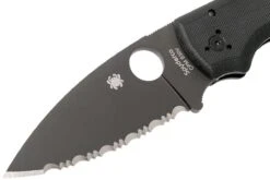 Spyderco Shaman C229GSBK Serrated Couteau De Poche, Sal Glesser Design 12 Spyderco Shaman C229GSBK Serrated Couteau De Poche, Sal Glesser Design -Victorinox Boutique SPC229GSBK 03 spyderco spc229gsbk 03