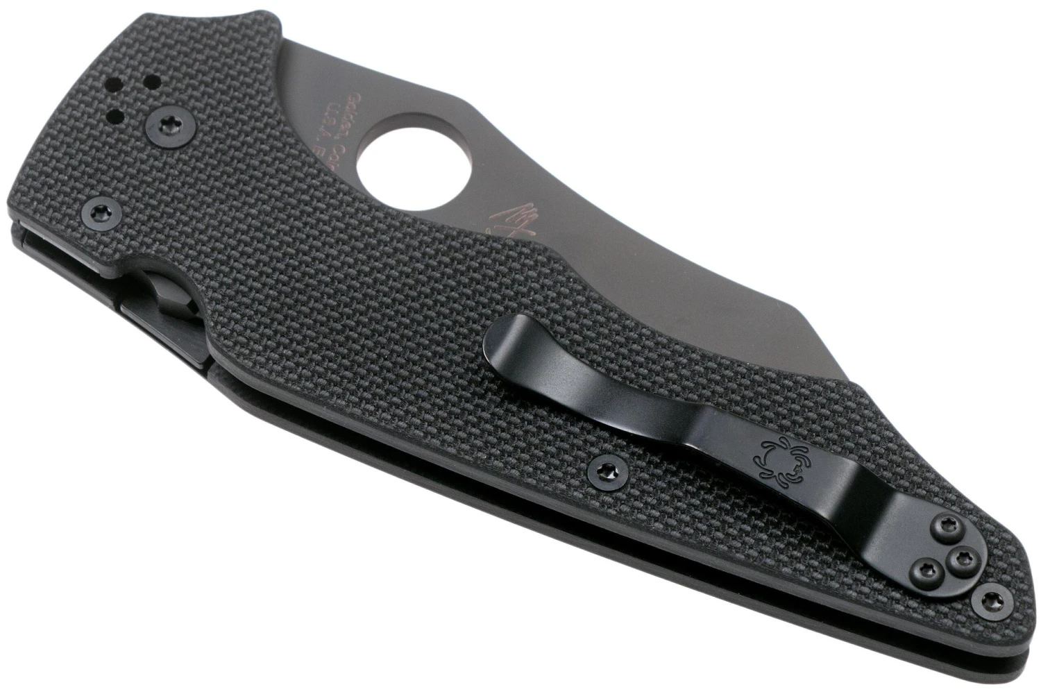 Spyderco YoJumbo Black C253GPBBK Black G10 Couteau De Poche, Michael Janich Design 6 Spyderco YoJumbo Black C253GPBBK Black G10 Couteau De Poche, Michael Janich Design – Image 4