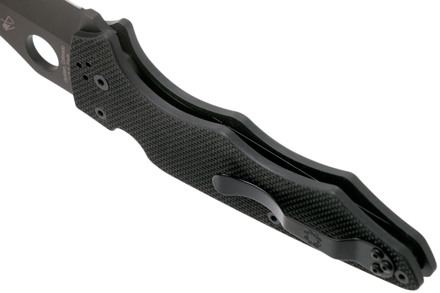 Spyderco YoJumbo Black C253GPBBK Black G10 Couteau De Poche, Michael Janich Design 7 Spyderco YoJumbo Black C253GPBBK Black G10 Couteau De Poche, Michael Janich Design – Image 5