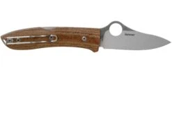 Spyderco SpyOpera C255CMP Brown Canvas Micarta Couteau De Poche -Victorinox Boutique SPC255CMP 02 spyderco