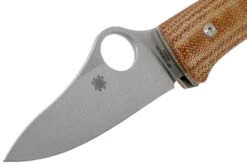 Spyderco SpyOpera C255CMP Brown Canvas Micarta Couteau De Poche -Victorinox Boutique SPC255CMP 03 spyderco