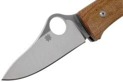 Spyderco SpyOpera C255CMP Brown Canvas Micarta Couteau De Poche -Victorinox Boutique SPC255CMP 03 spyderco v202106