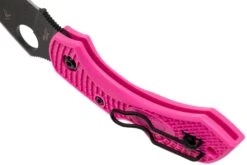 Spyderco C28FPPNS30VBK2 Dragonfly 2 Pink Heals Lightweight Pink Black Blade -Victorinox Boutique SPC28FPPNS30VBK2 05 spyderco