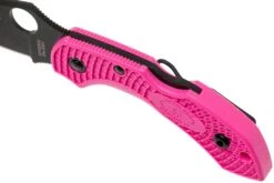 Spyderco C28FPPNS30VBK2 Dragonfly 2 Pink Heals Lightweight Pink Black Blade -Victorinox Boutique SPC28FPPNS30VBK2 07 spyderco