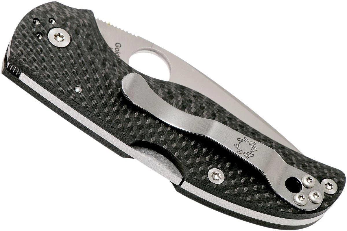 Spyderco Native 5 Fluted Carbonfiber S90V C41CFFP5 Couteau De Poche 6 Spyderco Native 5 Fluted Carbonfiber S90V C41CFFP5 Couteau De Poche – Image 4