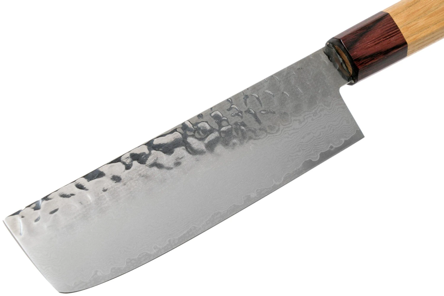 Sakai Takayuki Nakiri 33-Layer Damascus Hammered WA 16 Cm 5 Sakai Takayuki Nakiri 33-Layer Damascus Hammered WA 16 Cm – Image 3